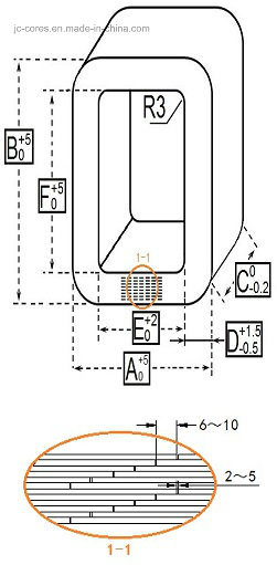 Single Phase Amorphous Open Coil Core